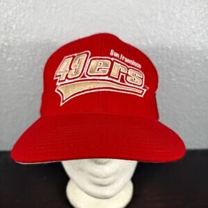 Vintage 1990's San Francisco 49ers Hat Cap Starter NFL Pro Line Fitted Cap 7 1/8